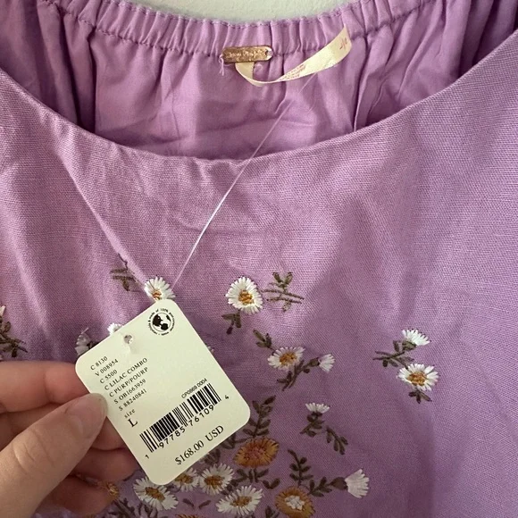 Free People Wildflower Embroidered Mini Dress - Picture 2 of 3